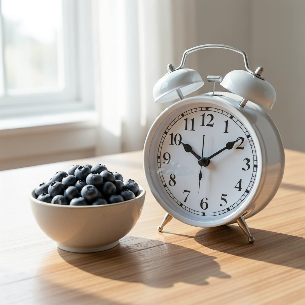 Symbol rovnováhy mezi spánkem a stravou